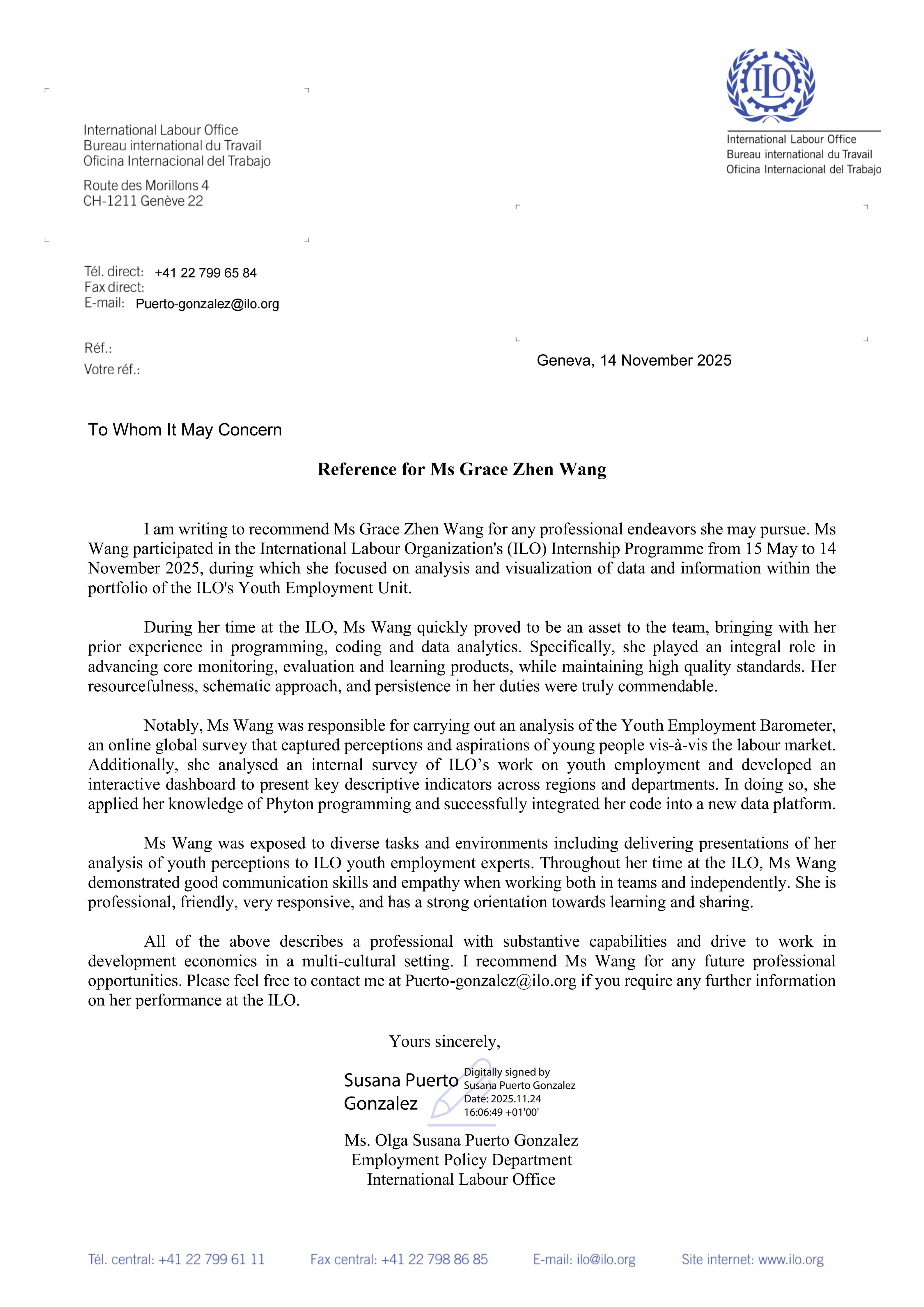 Recommendation Letter